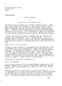 Mid-Coast Newsletter August 1977