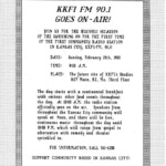 1988 On-Air Announcement Flyer