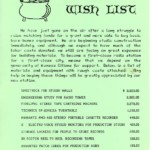 1989 Wish List Flyer