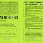2001 Friends of Community Radio Benefit Flyer Pg 2