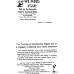 2002 FCR Rescue The Airwaves Flyer